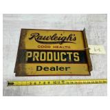 RAWLEIGHS-DEALER FLANGE SIGN- 13.5" T X 18"