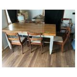 OAK FARM TABLE 35" W X 67"L X 32"T