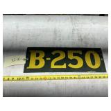RAILROAD MARKER PLATE-PORCELAIN 20" X 7" VINTAGE