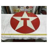 TEXACO ROUND SIGN PLEXIGLASS 33"