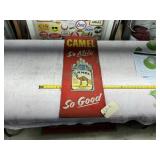 CAMEL CIGARETTE SIGN #111 SELF FRAMED 32" X 12"