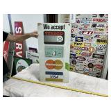 TEXACO CREDIT CARD SIGN, 31.5" X 16"