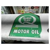 QUAKER STATE MOTOR OIL SIGN AM2-93  29.5" X 26.5"