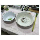 ENAMEL PANS X2