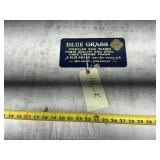 BLUE GRASS SAW BLADES DOUBLE SIDED SIGN, 9"X4"