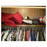 CLOSET FULL OF CLOTHES, BAGS