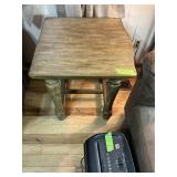 WOODEN END TABLE, 26" H X 24" W X24" D