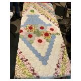 HAND STITCHED QUILT- 86" X70"