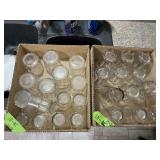 CLEAR GLASS 2 SIZES X2