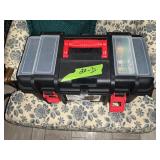 19" TOOL BOX-PLASTIC-WITH MISC TOOLS