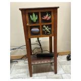 SMALL WOODEN SOUTHWEST THEMED TABLE