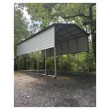 METAL CAMPER/RV COVERED PARKING 35FTX15FTX16FTPEAK