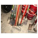 SHOVELS, RAKE X9