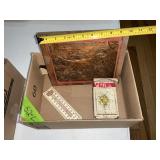 COPPER DOG PICTURE, MATCH HOLDER, THERM.