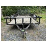 EXTREME WORK+PLAY BLACK TANDEM AXLE TRAILER