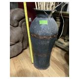 LARGE METAL VASE