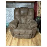 BROWN RECLINER/ROCKER