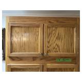 TALL WOODEN CABINET 84"H X 36" W X25" D
