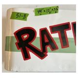 CUSTOM PAINTED RATHOLE GARAGE SIGN