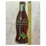 PORCELAIN BOTTLE SHAPED COCA-COLA SIGN