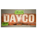 DAYCO METAL SIGN ONE SIDED