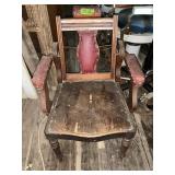 WOODEN BARBER CHAIR-ANTIQUE