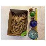 ROPE + GLASS BALLS HANGING