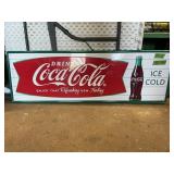 METAL COCA-COLA SINGLE SIDED SIGN