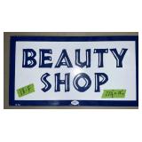 PORCELAIN BEAUTY SHOP SIGN 2 SIDED