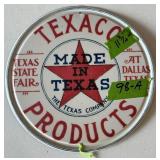 MADE IN TEXAS TEXACO PRODUCTS METAL SIGN