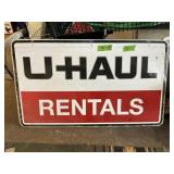 UHAUL RENTALS METAL 2 SIDED SIGN