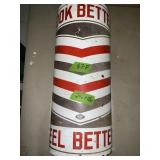 PORCELAIN LOOK BETTER CURVED SIGN, 1 SIDED