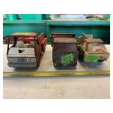 BUDDY L FIRETRUCK, NYLINT TRUCK, ERTL AUTO DUMPTRK