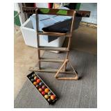 POOL BALLS, RACK, BRUSH LOT