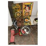 METAL VINTAGE GAME BOARDS, BROKEN TRICYCLE