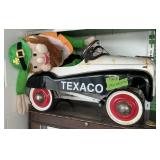 TEXACO PEDDLE CAR, 19'T X 34'L X 15' W W DRIVER
