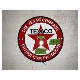 METAL TEXACO ROUND SIGN