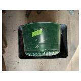 METAL PLANTERS/TUBS X2