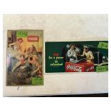 COCA-COLA METAL SIGNS X2