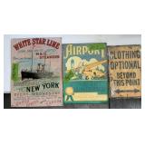 METAL SIGNS X3 1 SIDED