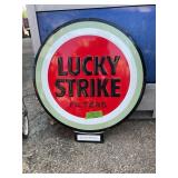 METAL LUCKY STRIKE SIGN- 1 SIDED