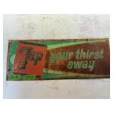 OLD METAL 7UP SIGN