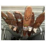 VINTAGE WOODEN WATER SKIS X6