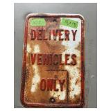 METAL DELIVERY VEHICLES ONLY 1 SIDED STAMPED STEEL