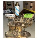 METAL BARBER SHOP DISPLAY