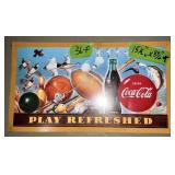 METAL COCA-COLA SPORTING SIGN 1SIDED