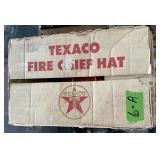 TEXACO FIRE CHIEF HAT/HELMET IN BOX