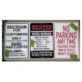 METAL ONE SIDED SIGNS