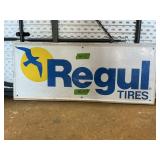 METAL REGUL TIRES ONE SIDED SIGN