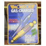 MONROE SHOCKS SIGN, METAL